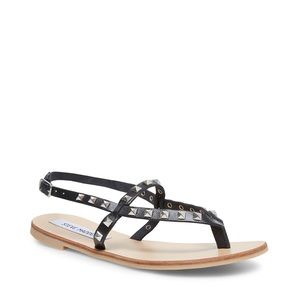 Steve Madden Belmont Black Spiked Sandals